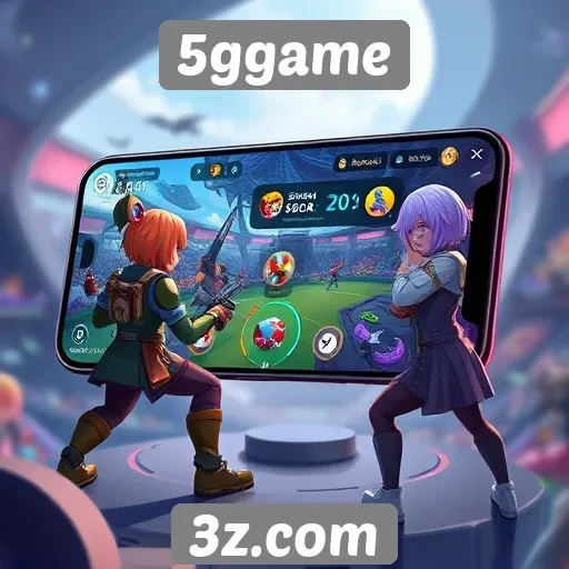 Navegação intuitiva e design do site 5ggame