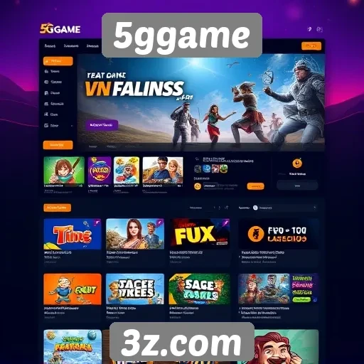 Facilidade de navegação e usabilidade do site 5ggame